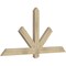 Ekena Millwork Kennewick Rough Sawn Timber Gable Bracket, Douglas Fir, 60"W x 30"H x 2"D x 4"F, 12/12 Pitch GBW060X30X0204KEN00RDF - alternate 5